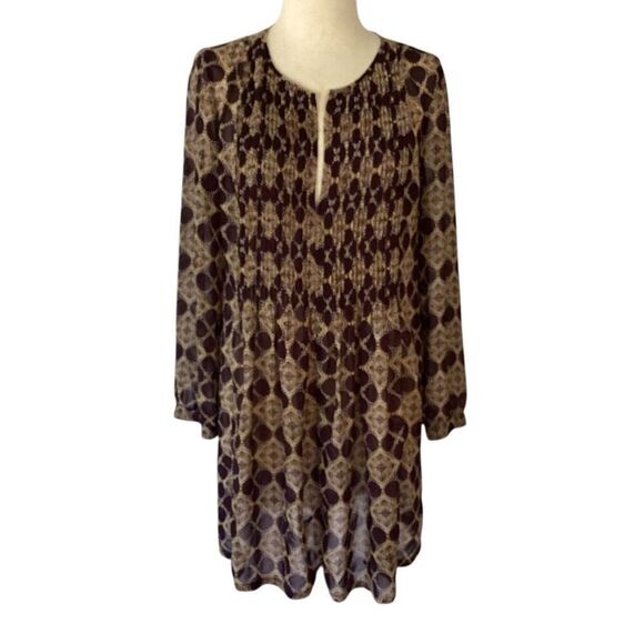 Soma Intimates Sheer Soft Chiffon Dress Women’s Large Long Sleeve - Picture 1 of 7